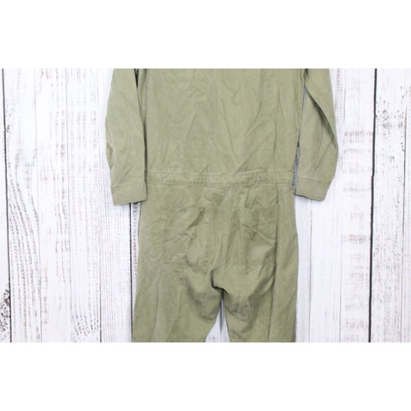 Kings of Indigo Stephanie Slim Fit Jumpsuit Tencel Olive Green Size M - Picture 8 of 10